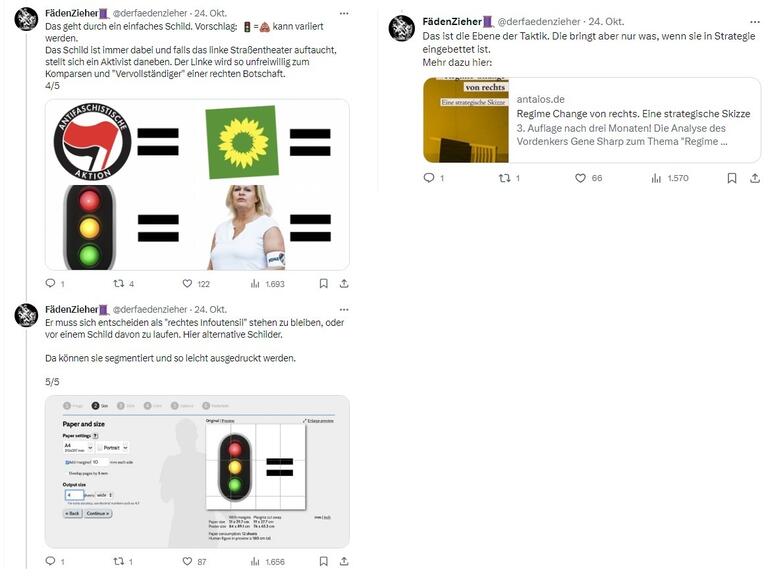 Screenshot: Taktische Abstimmungen im rechten Online-Aktivismus