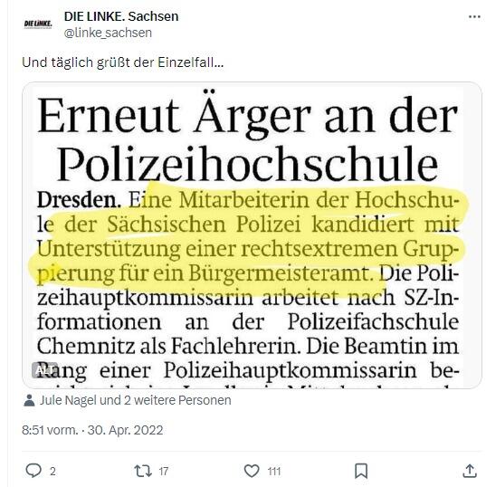 Screenshot: Einzelfall